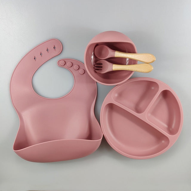 Set de Alimentación infantil silicona