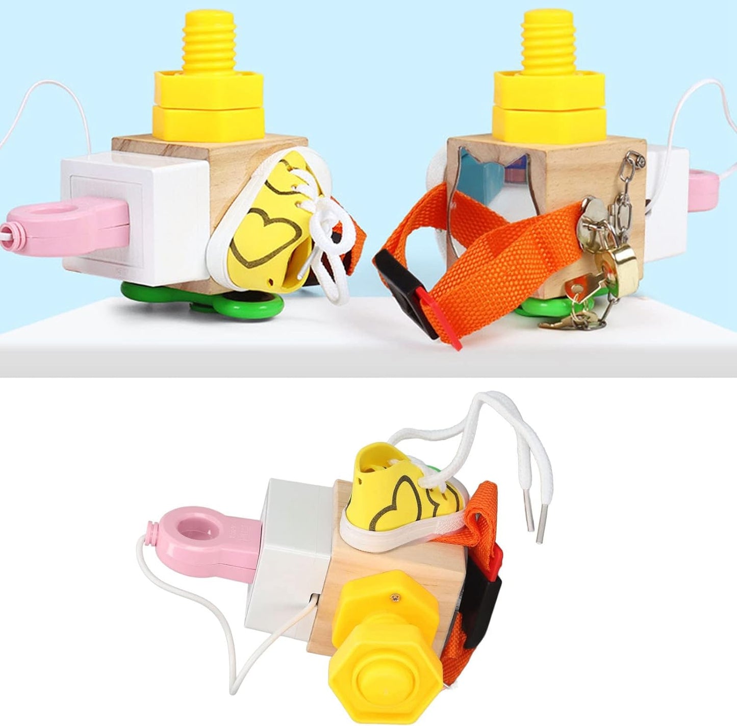 Cubo de juguete montessori Sensorial Spinner