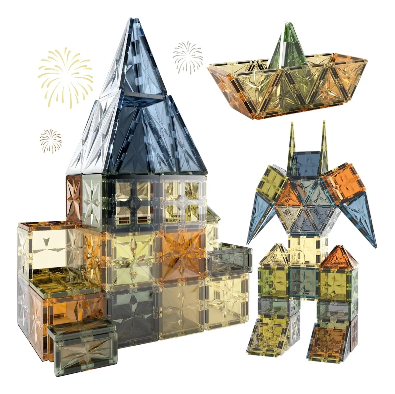Set Imanes Bloques Magneticos 200 piezas