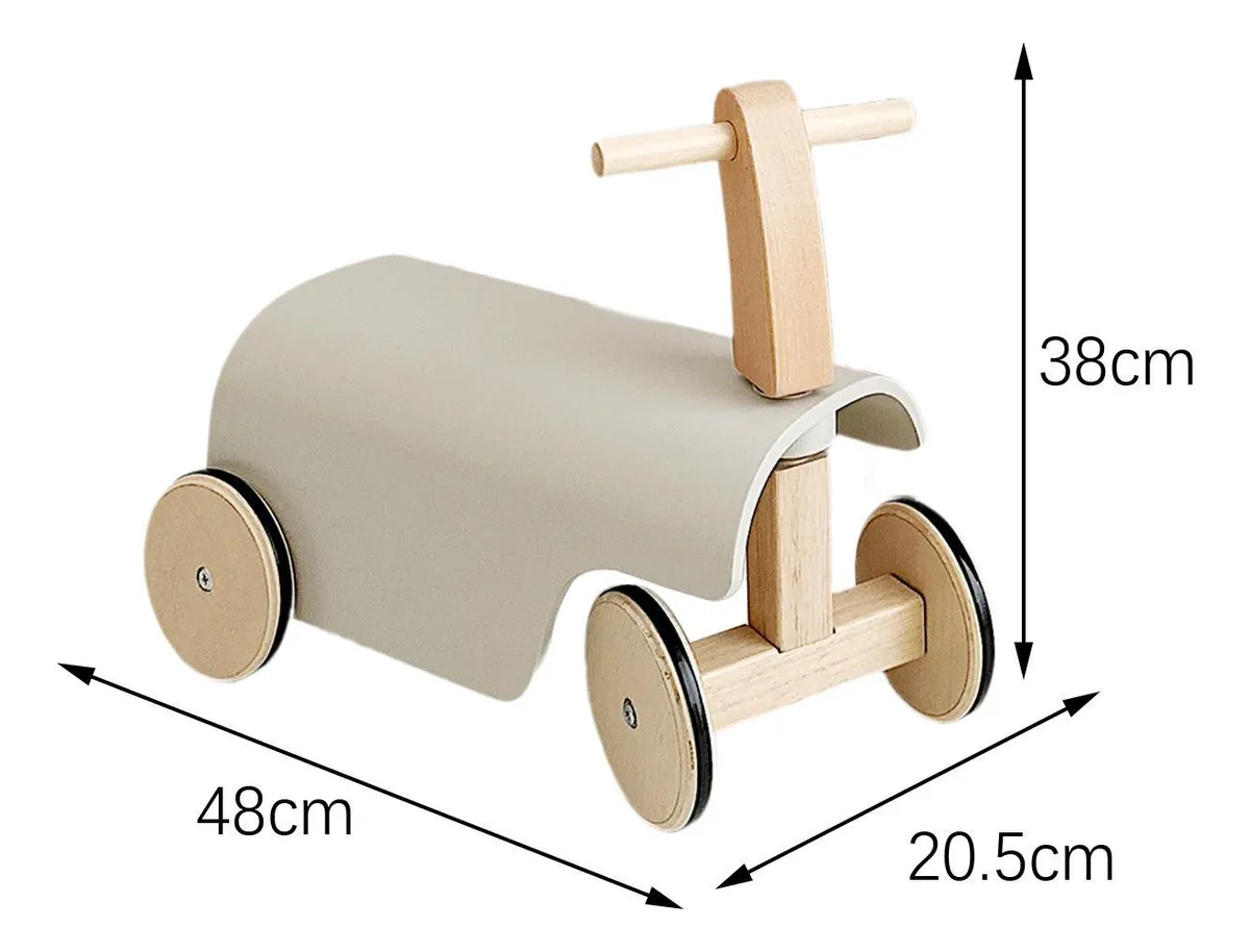 Correpasillos Equilibrio Madera Blanco