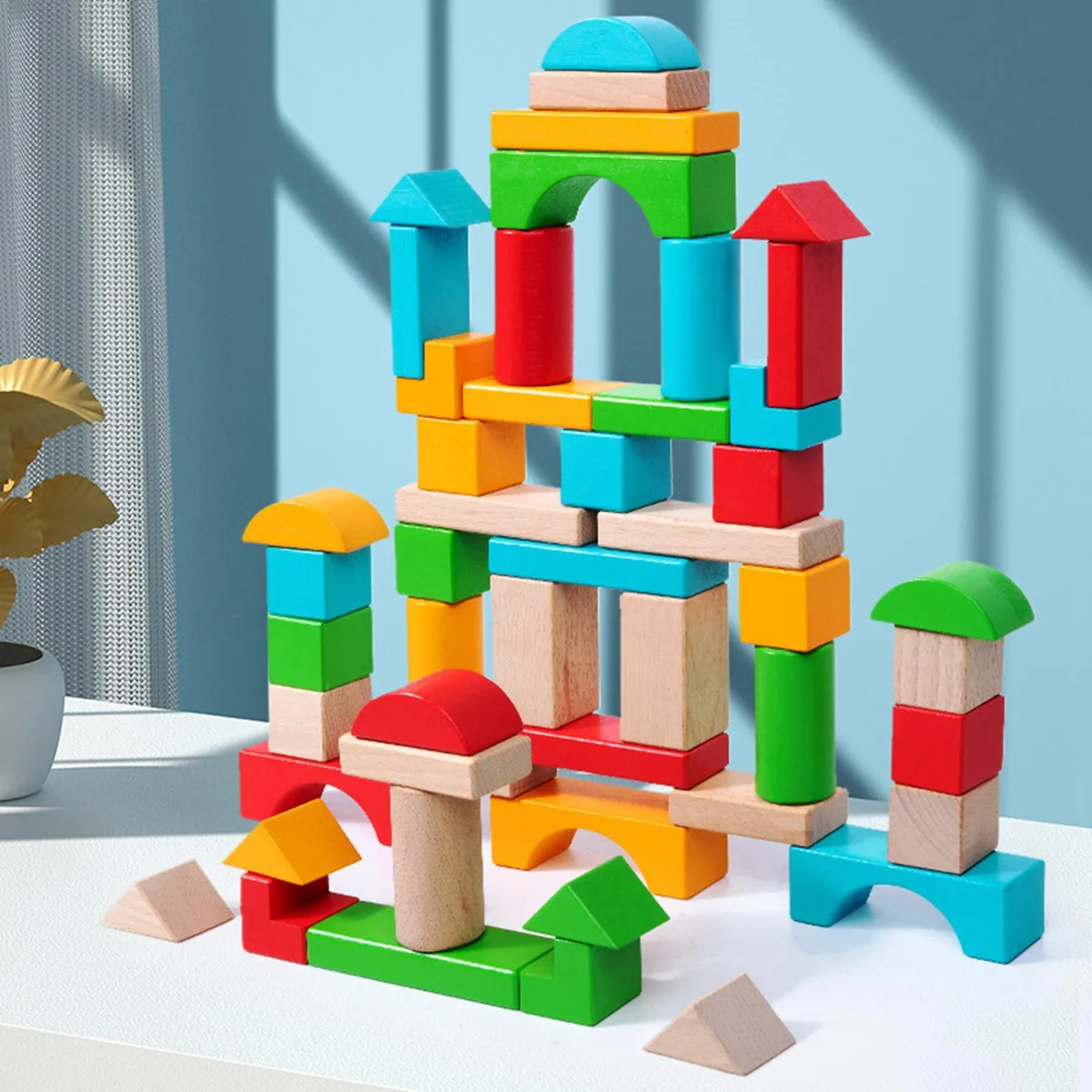 Bloques montessori apilables para niños