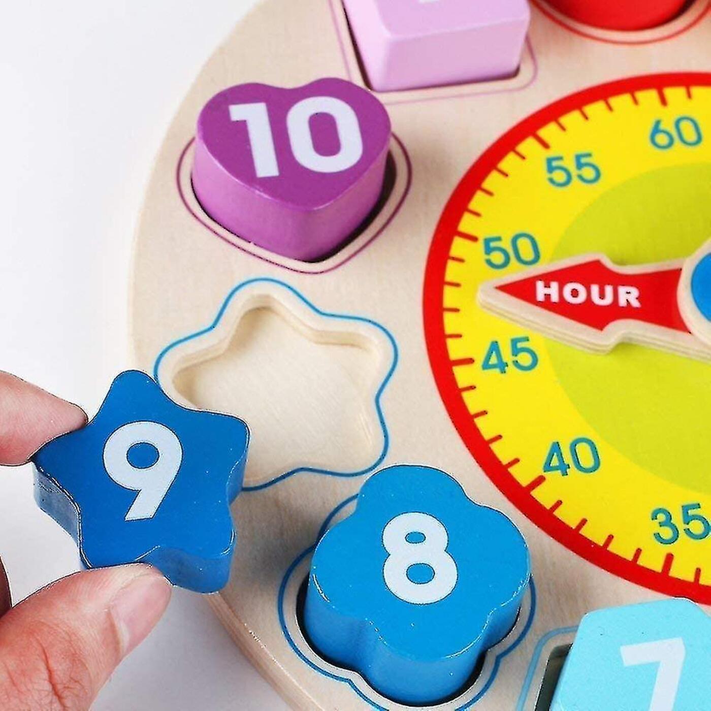 Rompecabezas De Reloj De Color Con Formas