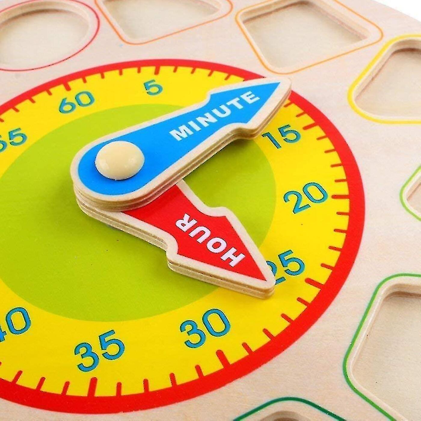 Rompecabezas De Reloj De Color Con Formas