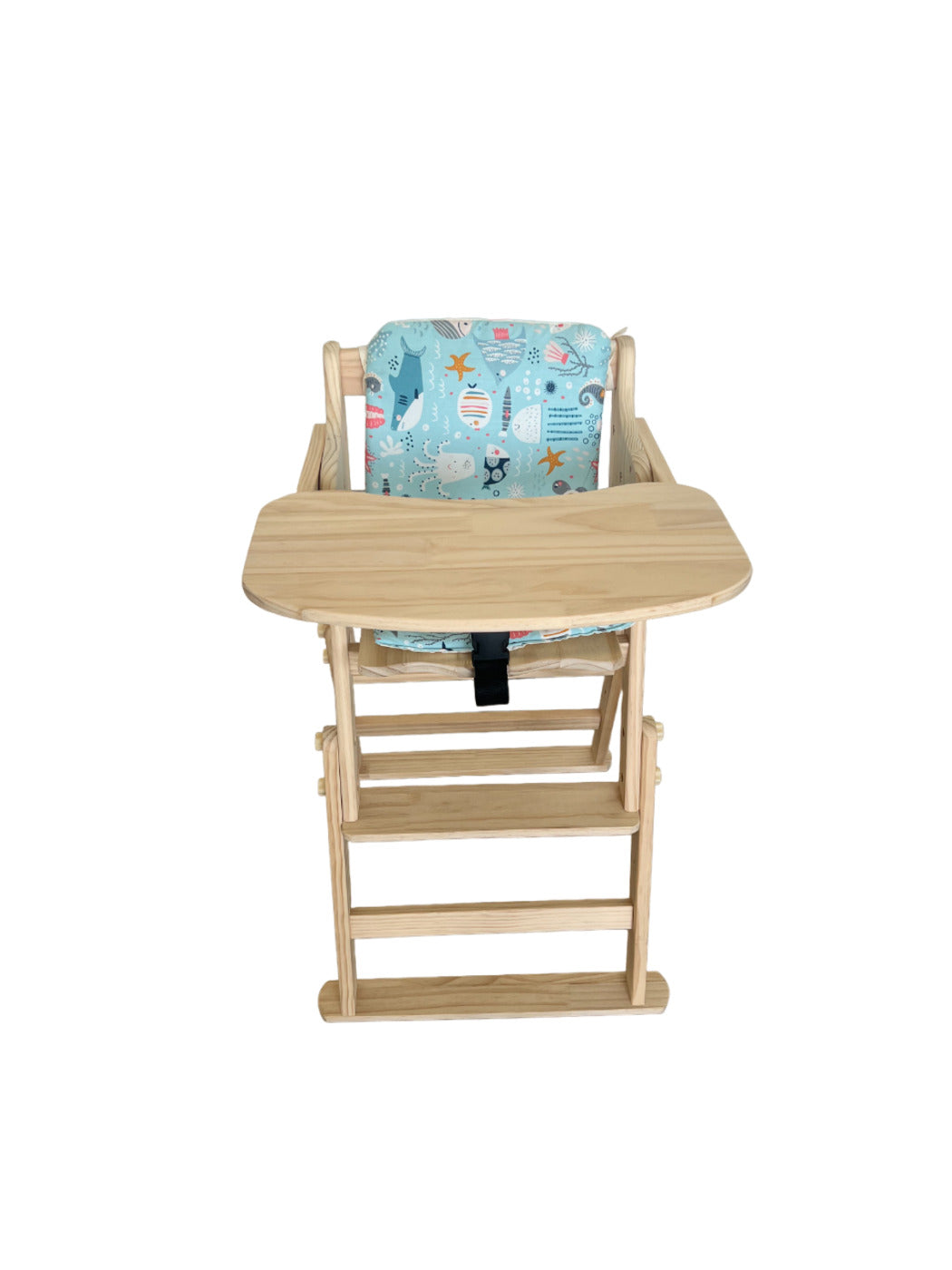 Silla de comer Ajustable con Bandeja desmontable Acolchada