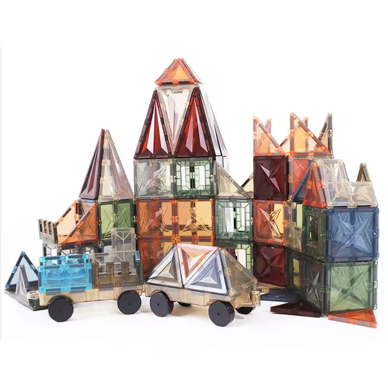 Set Imanes Bloques Magneticos 200 piezas