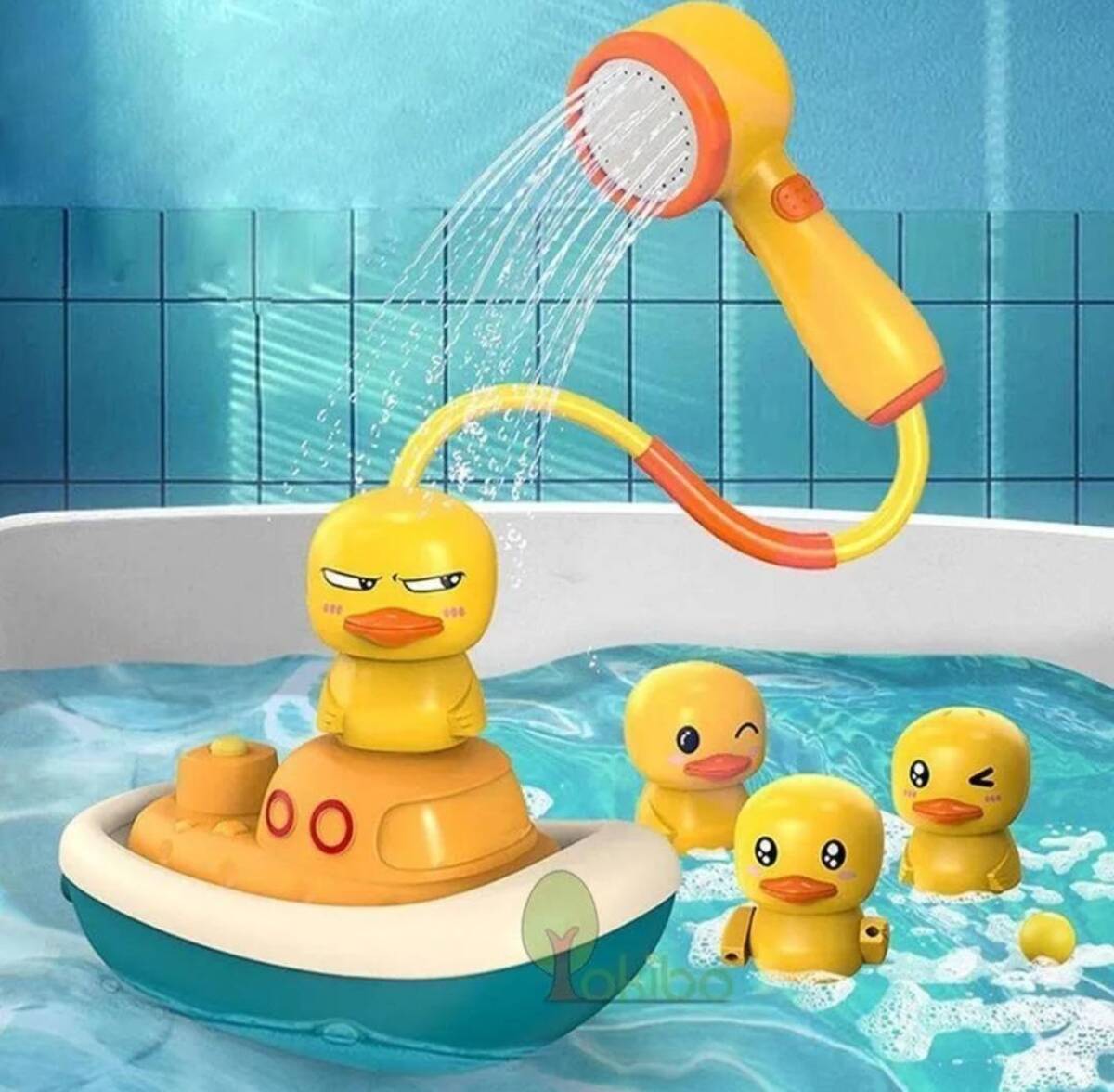 Ducha de patitos para baños