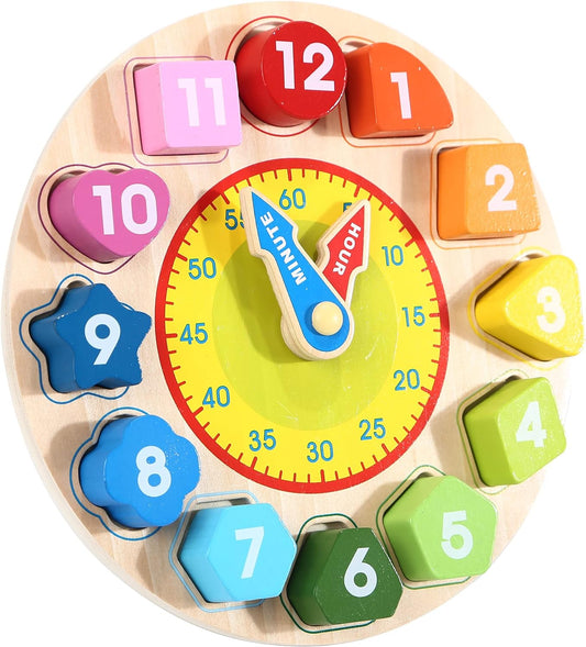 Rompecabezas De Reloj De Color Con Formas