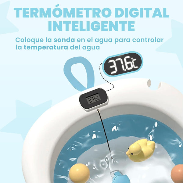 Bañera Plegable con Termómetro