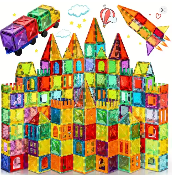 Set imanes bloques magnetic 100 piezas
