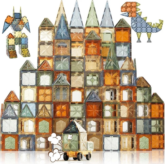 Set Imanes Bloques Magneticos 200 piezas