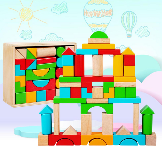 Bloques montessori apilables para niños