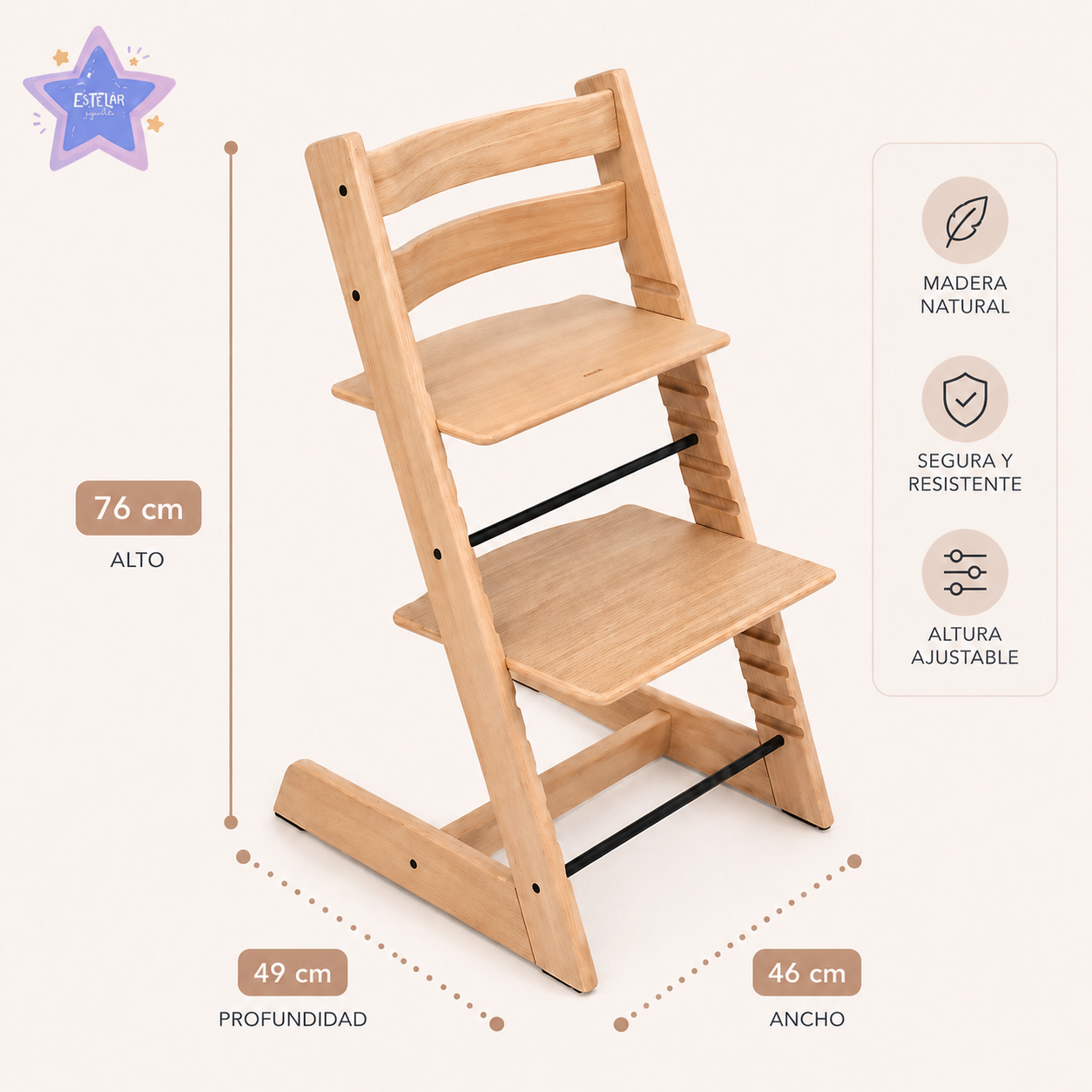 Silla de Comer Ergonomica