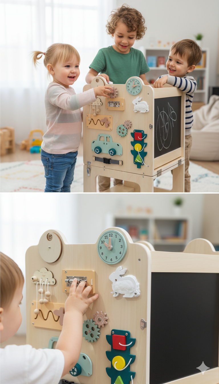 Torre de aprendizaje sensorial  Escritorio Montessori