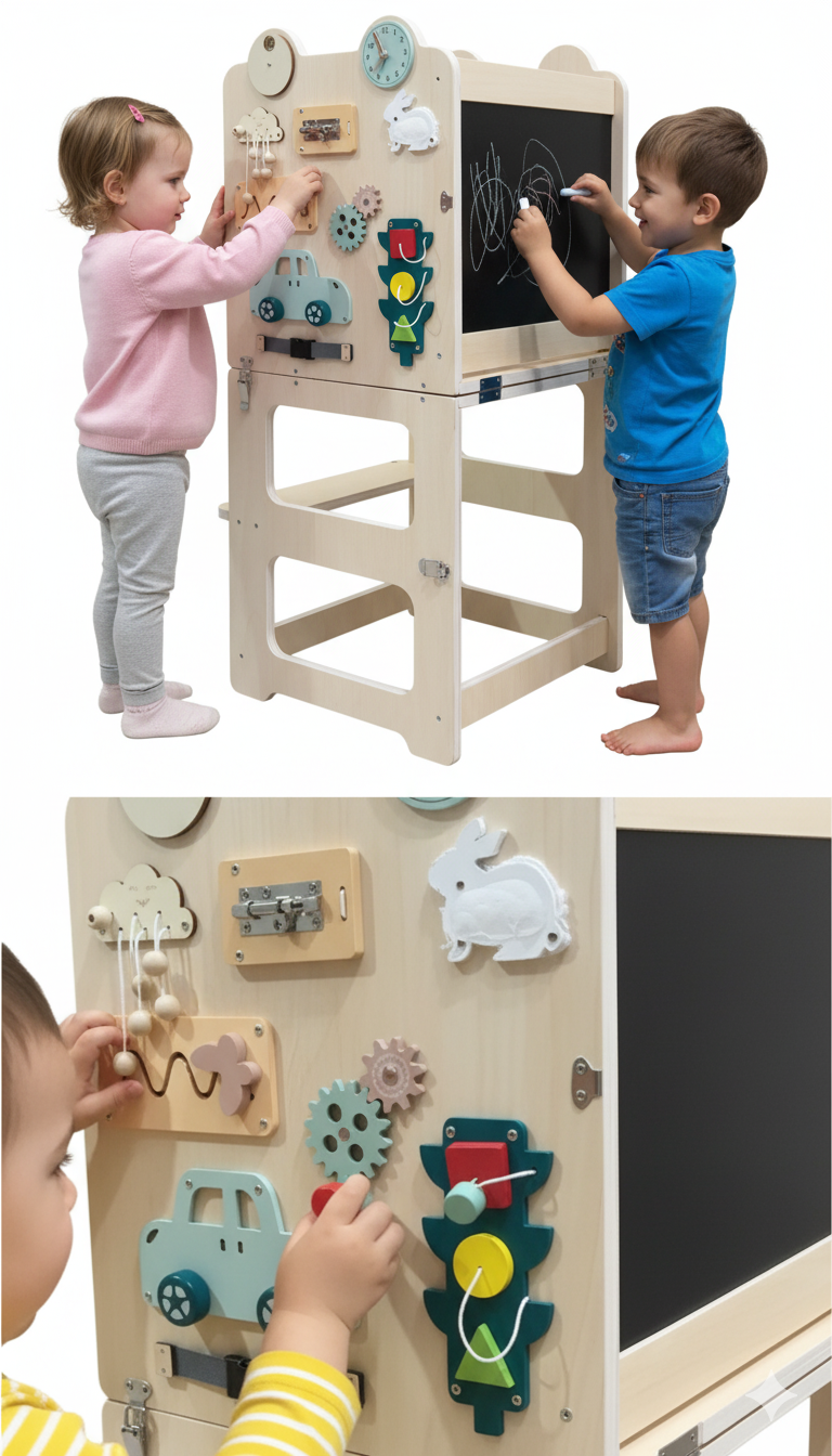 Torre de aprendizaje sensorial  Escritorio Montessori