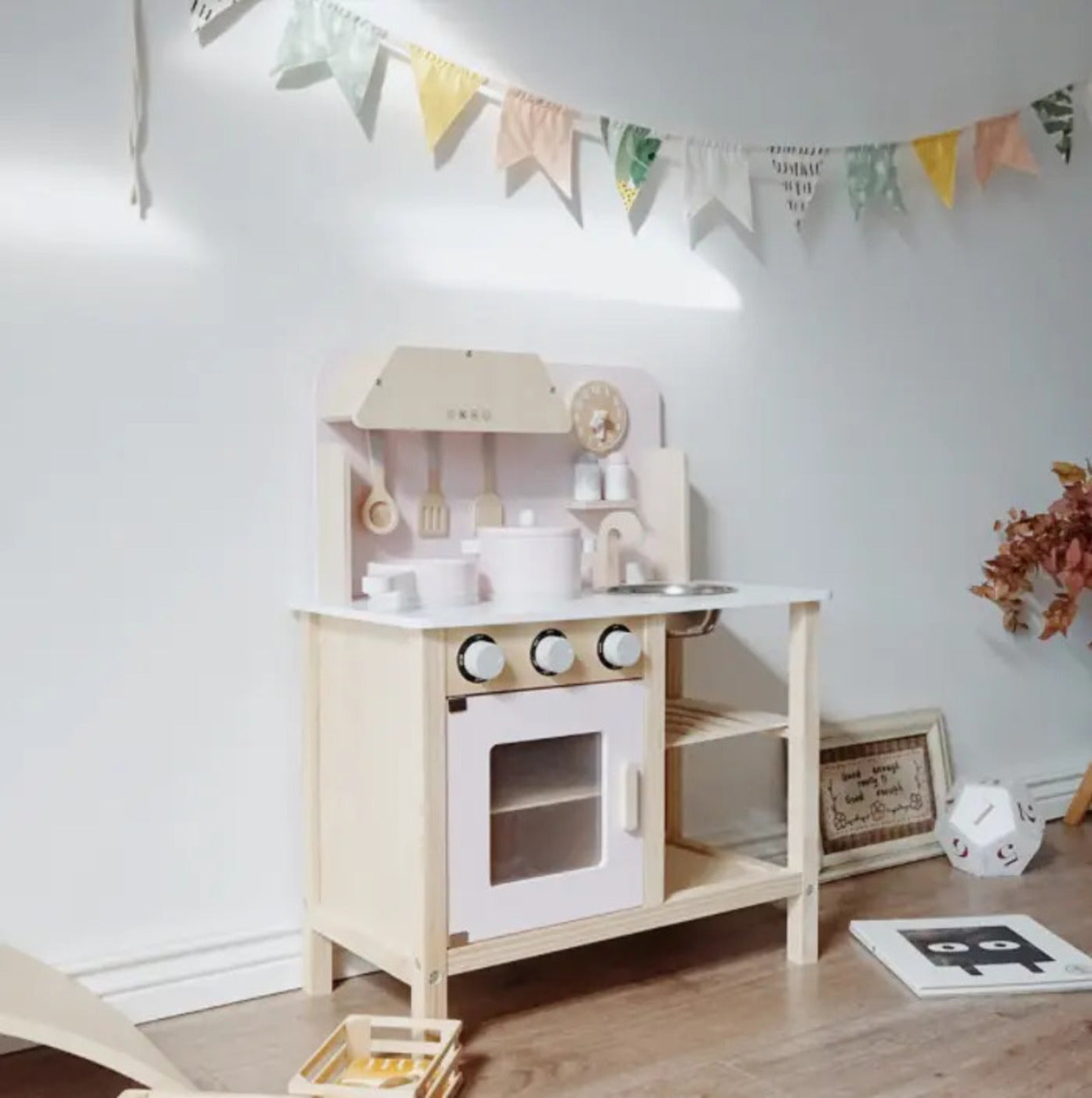 Cocina de madera didáctica infantil