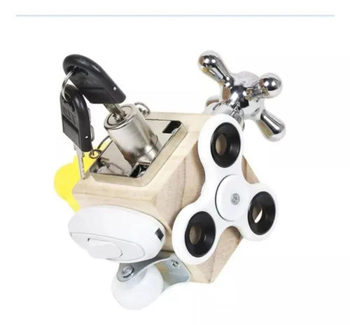 Cubo de Juguete Montessori Sensorial Llave