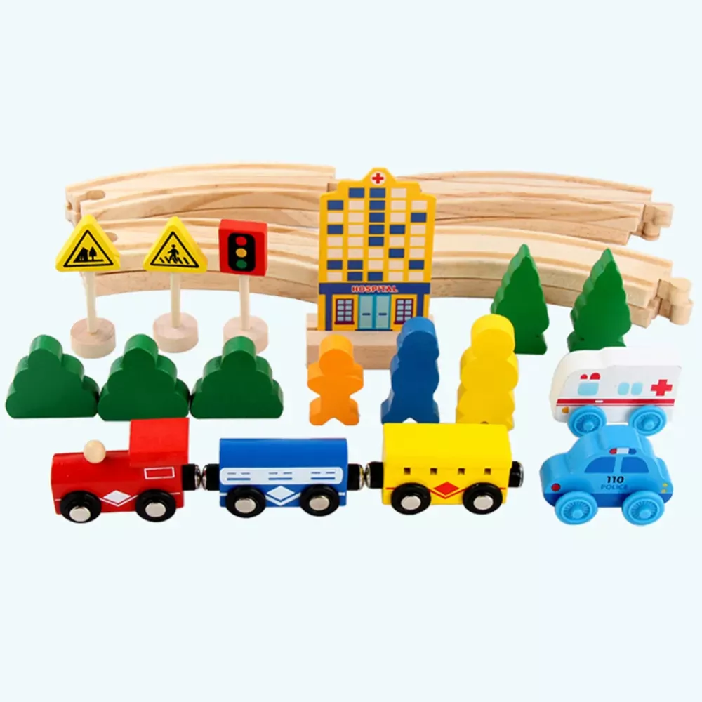 Pista Tren de Madera Circular