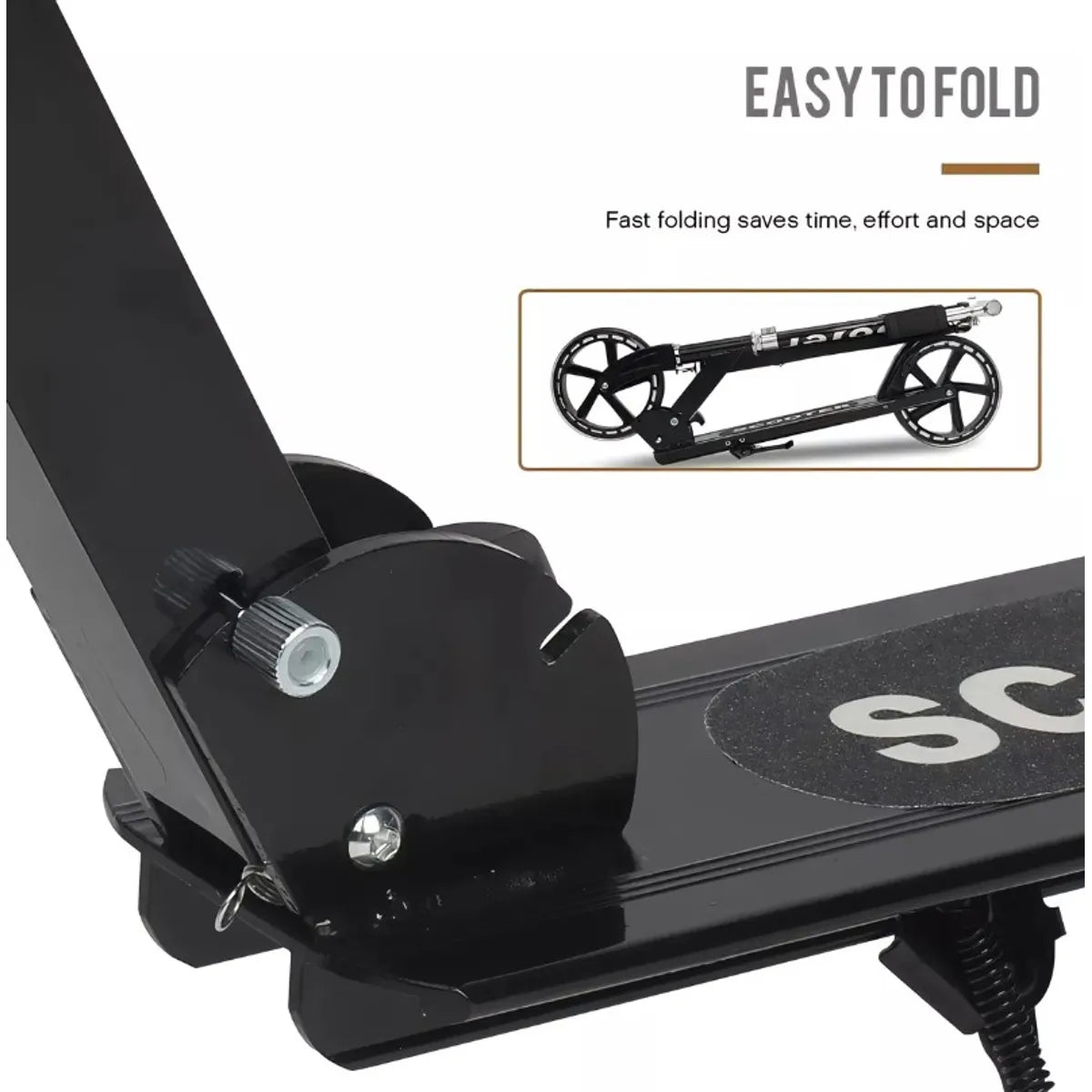 Monopatin Plegable Negro