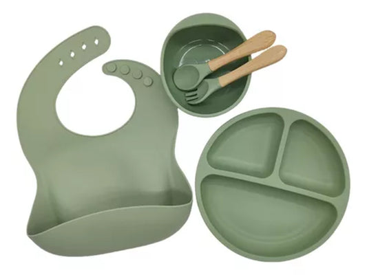 Set de Alimentación infantil silicona