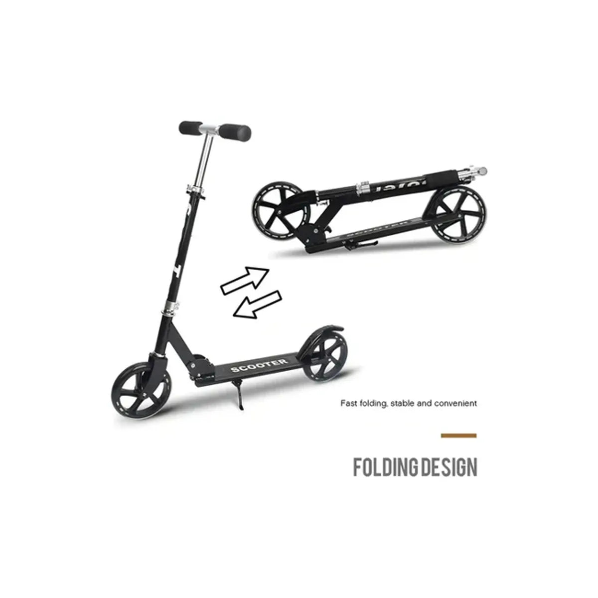 Monopatin Plegable Negro